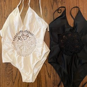 Crochet one piece swimsuits